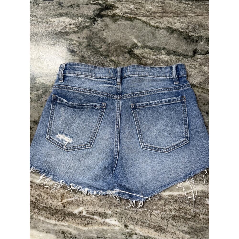 Pistola High Rise Cut Off Short in Aloe Vintage Denim Wash, Size 26 (AI16)